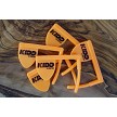 A set of 5 chamber flags with the KIDD logo 