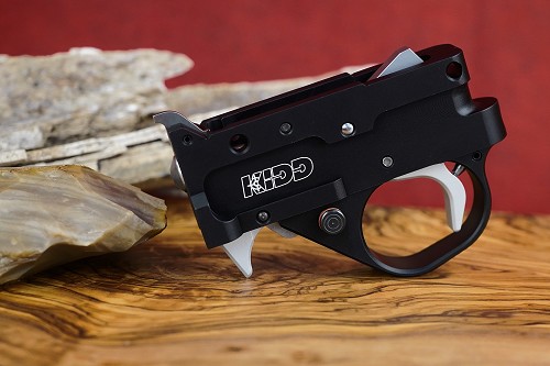 KIDD Single Stage Black/Silver Trigger with extended (medium) magazine release lever 